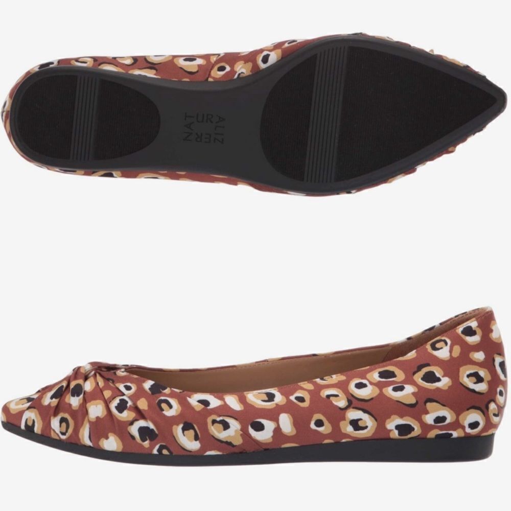 NWT Naturalizer Renata Pointed Flats in Leopard Print 7.5 - Picture 2 of 7